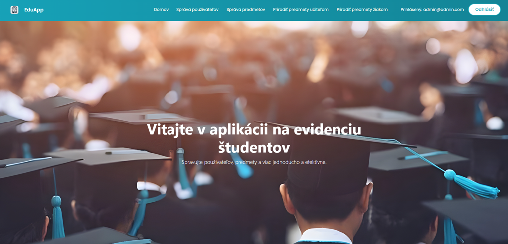 Aplikácia na evidenciu dochádzky a hodnotenia študentov